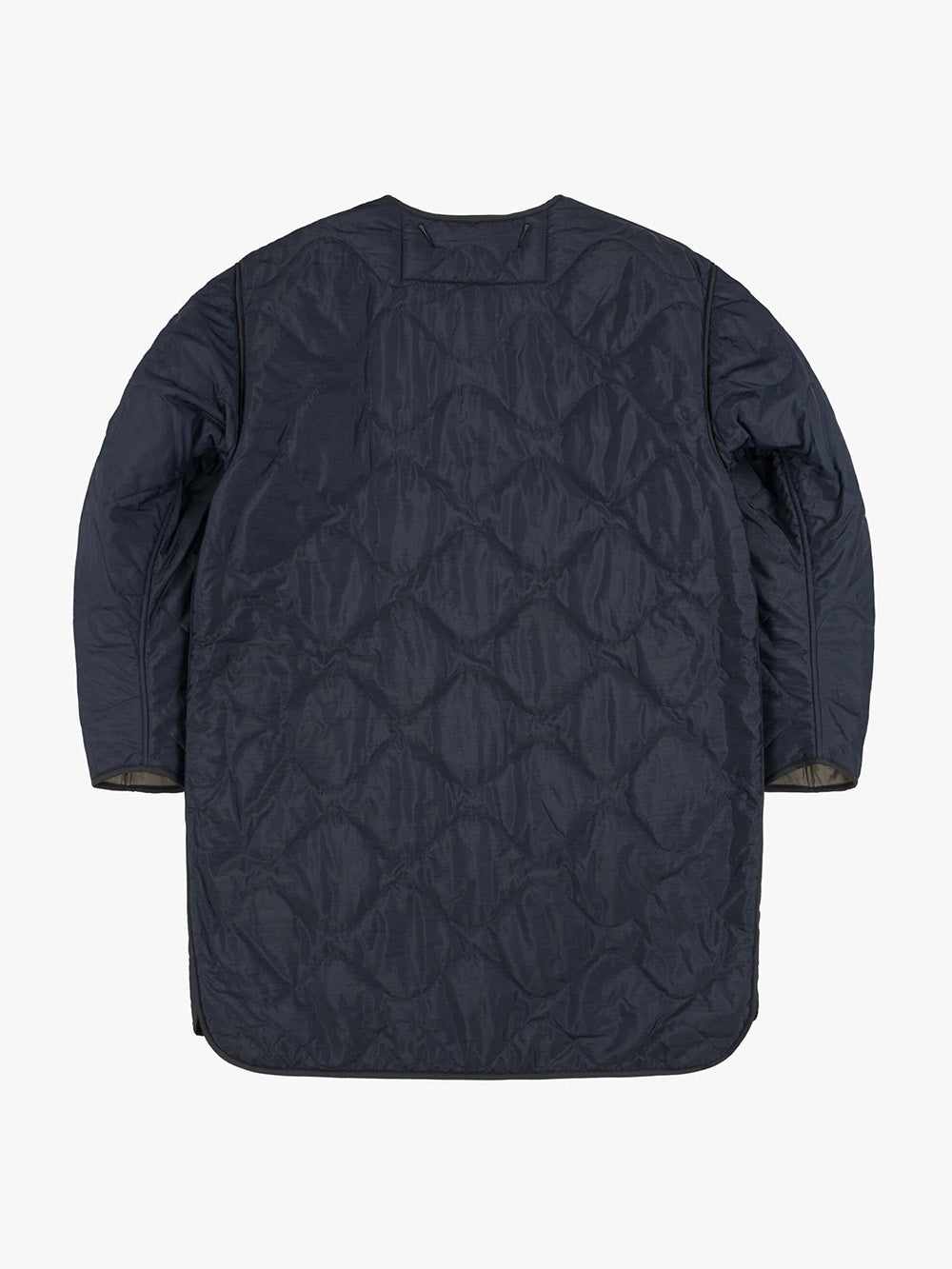 WOOL QUILT NAVY JACKET