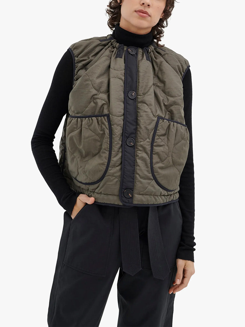 VESTE PARACHUTE GRANITE ET OLIVE