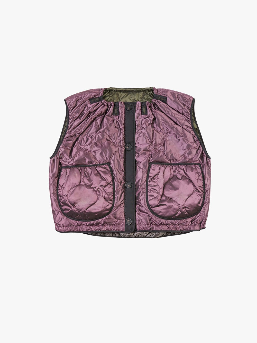 VESTE PARACHUTE OLIVE & AMETHYSTE
