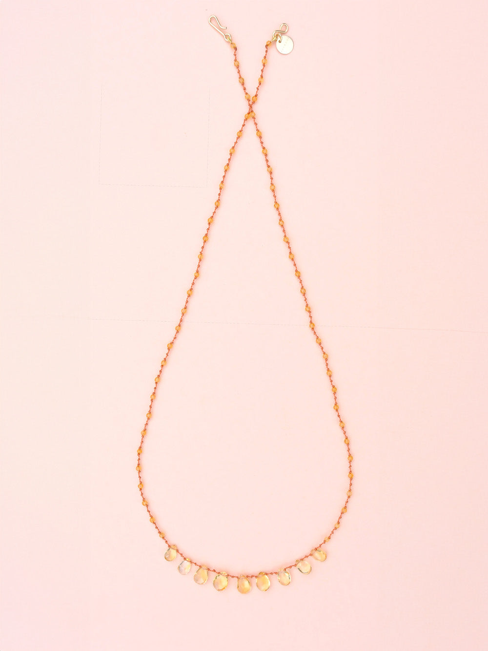 9-DROP CITRINE NECKLACE