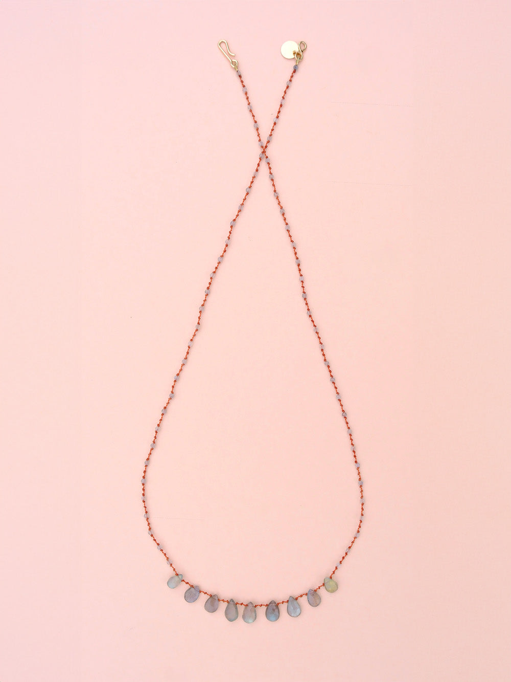 COLLIER 9 GOUTTES LABRADORITE