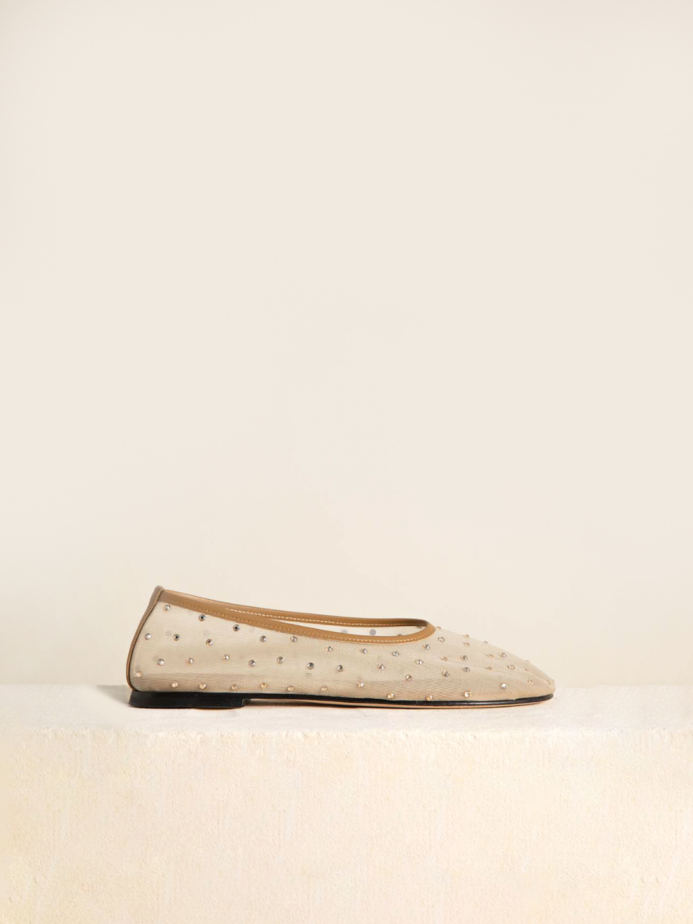 BALLERINES BALLA MESH CRYSTAL CARAMEL