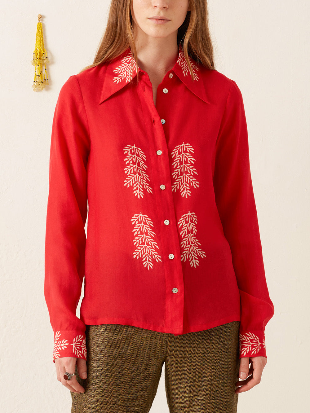 DOLLY RED CHERRY SHIRT