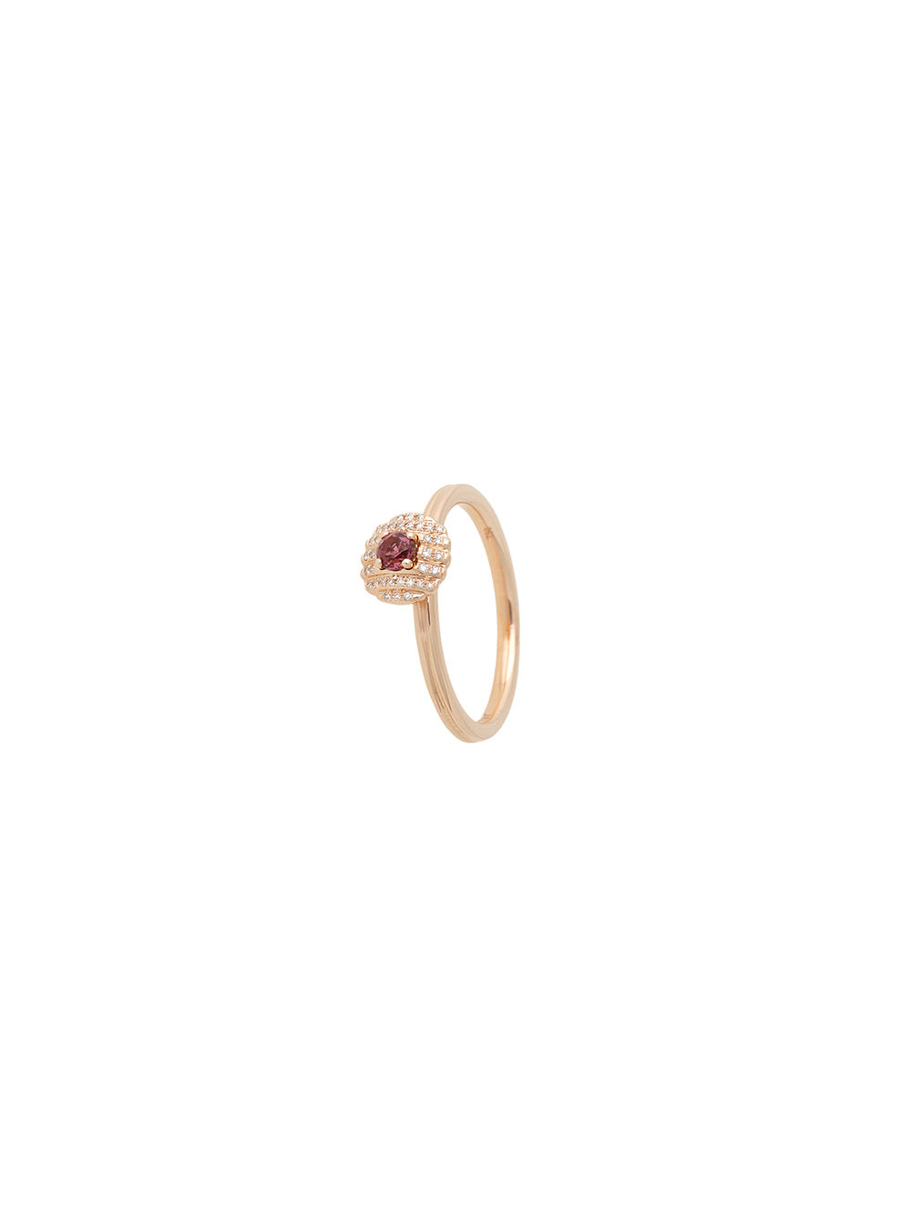 BAGUE AURA TOURMALINE ROSE & DIAMANTS
