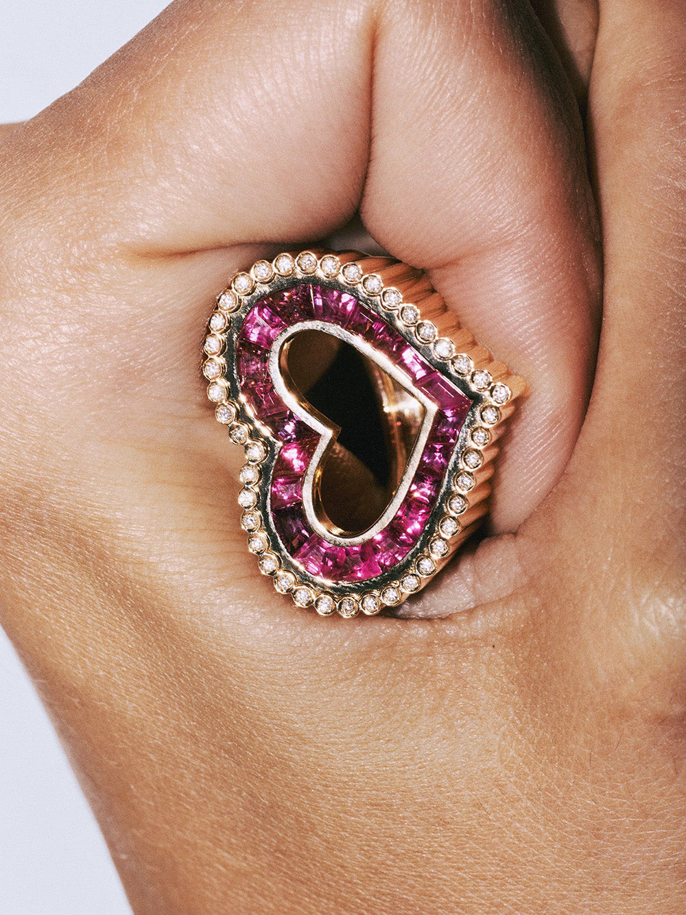 LOVE DIAMONDS & RUBY RING