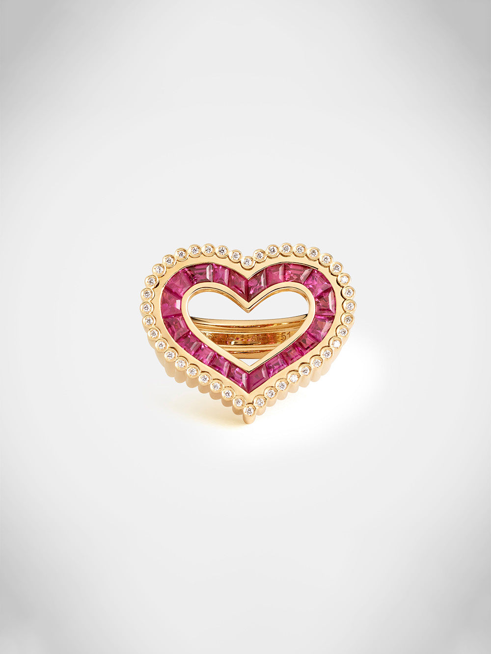 LOVE DIAMONDS & RUBY RING