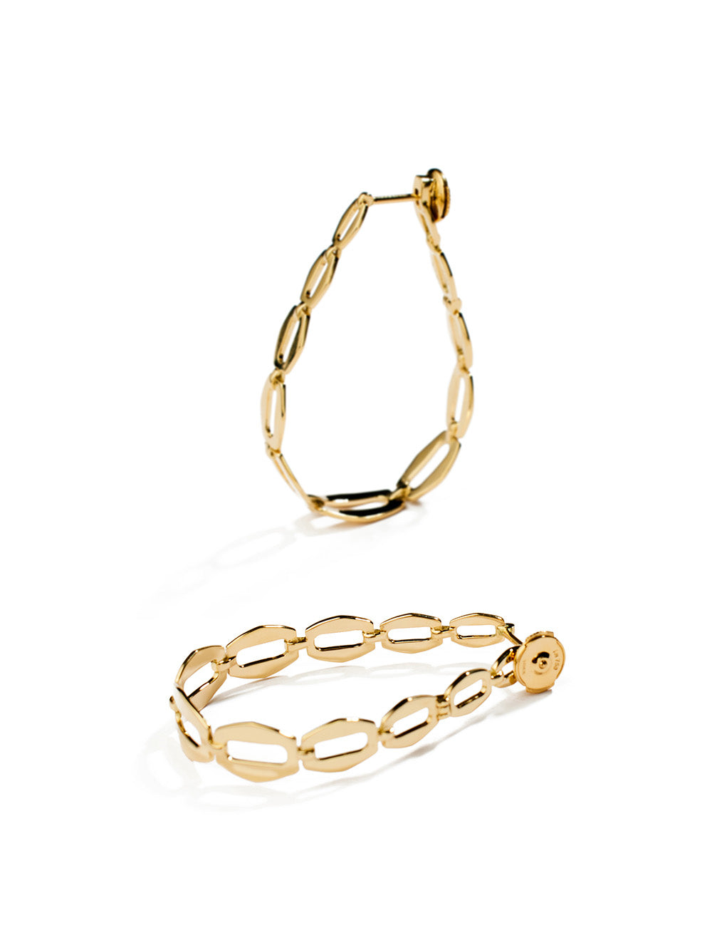 BOUCLES D'OREILLES CHAINE OVALE
