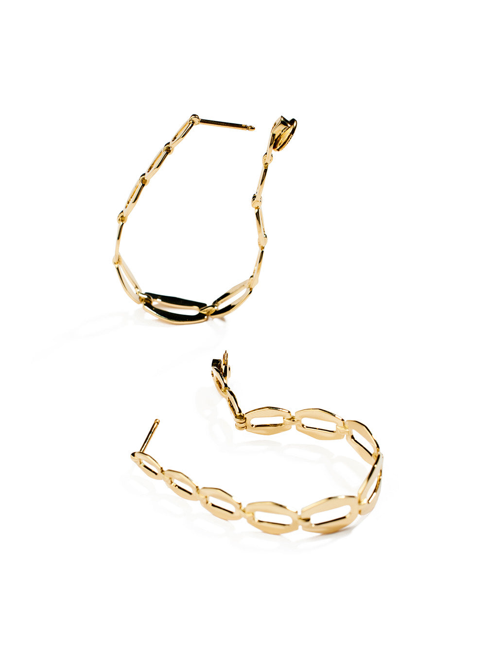 BOUCLES D'OREILLES CHAINE OVALE