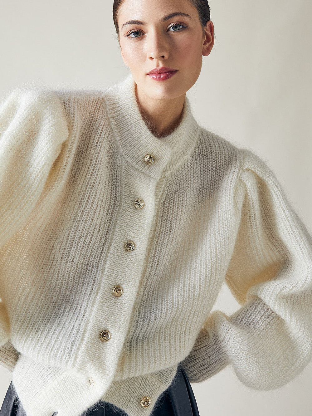 CARDIGAN LEANDRA OFF WHITE