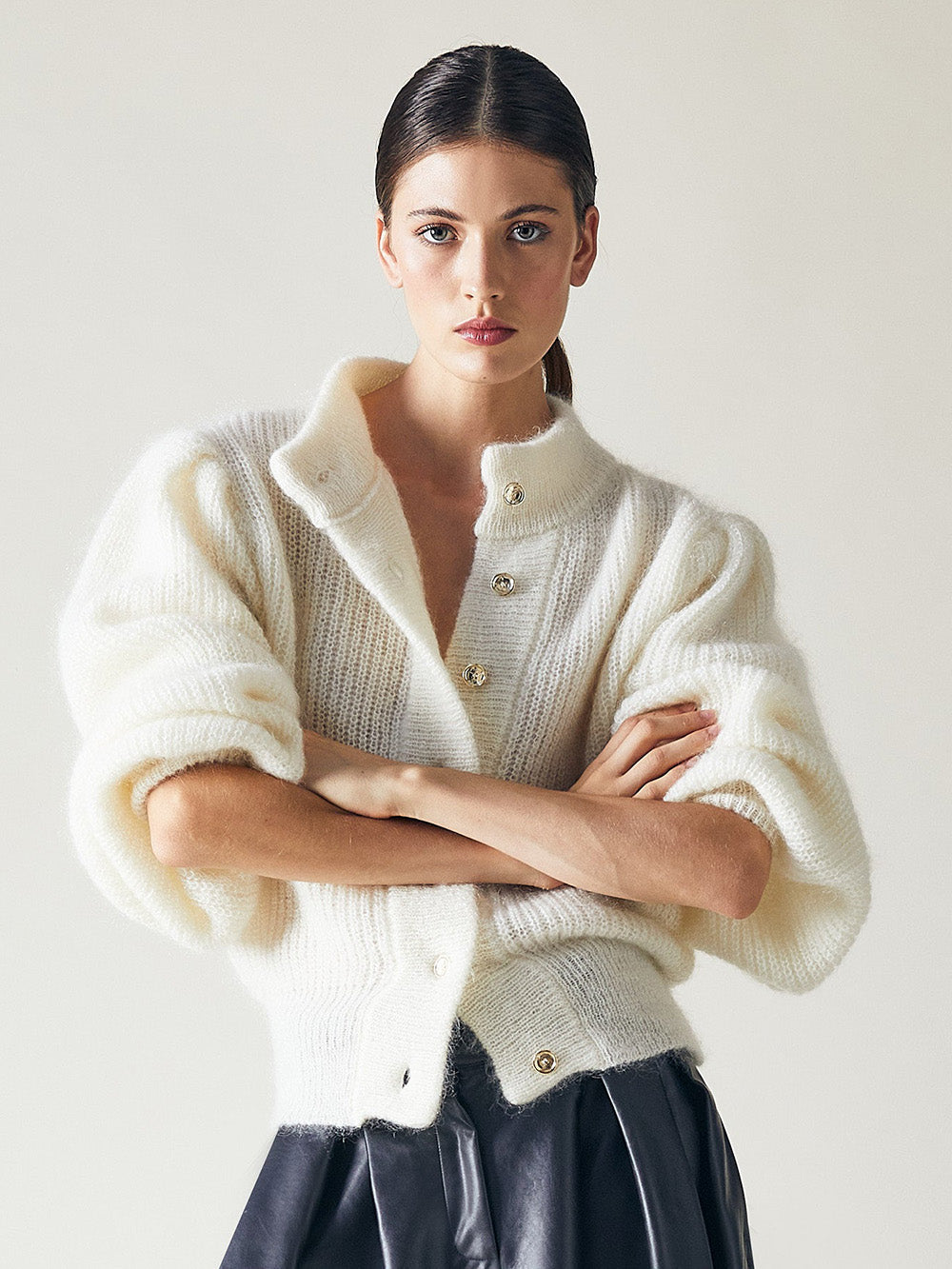 CARDIGAN LEANDRA OFF WHITE