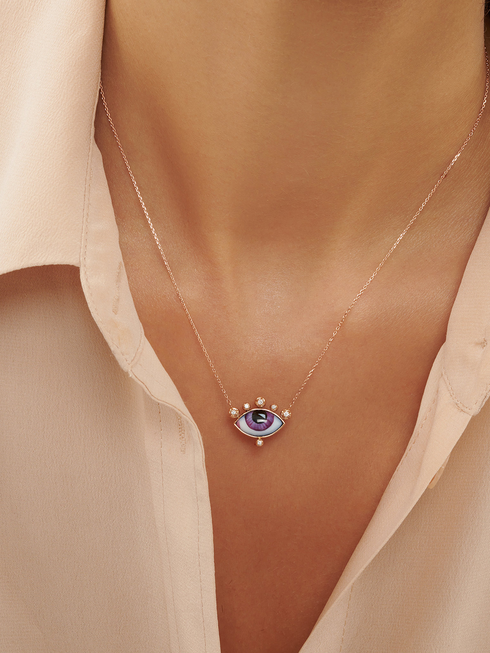 SMALL PURPLE RUSSIAN COLLAR