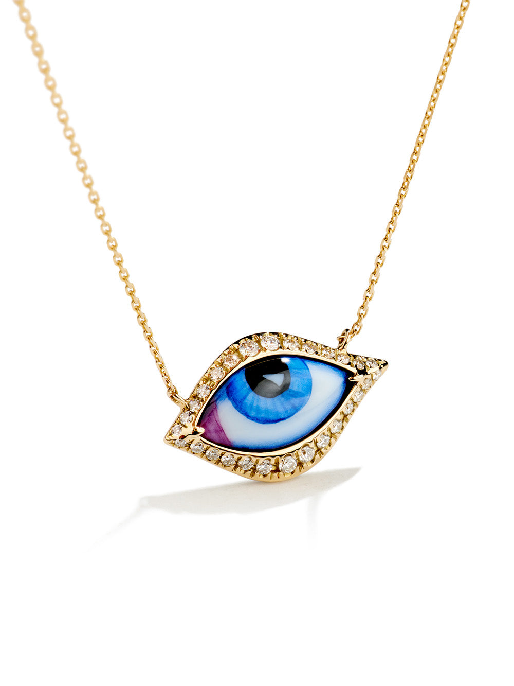 SMALL BLUE NECKLACE OJ14K