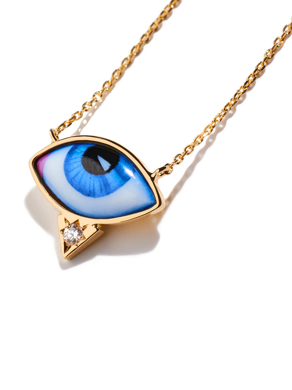 SMALL BLUE NECKLACE OJ14K