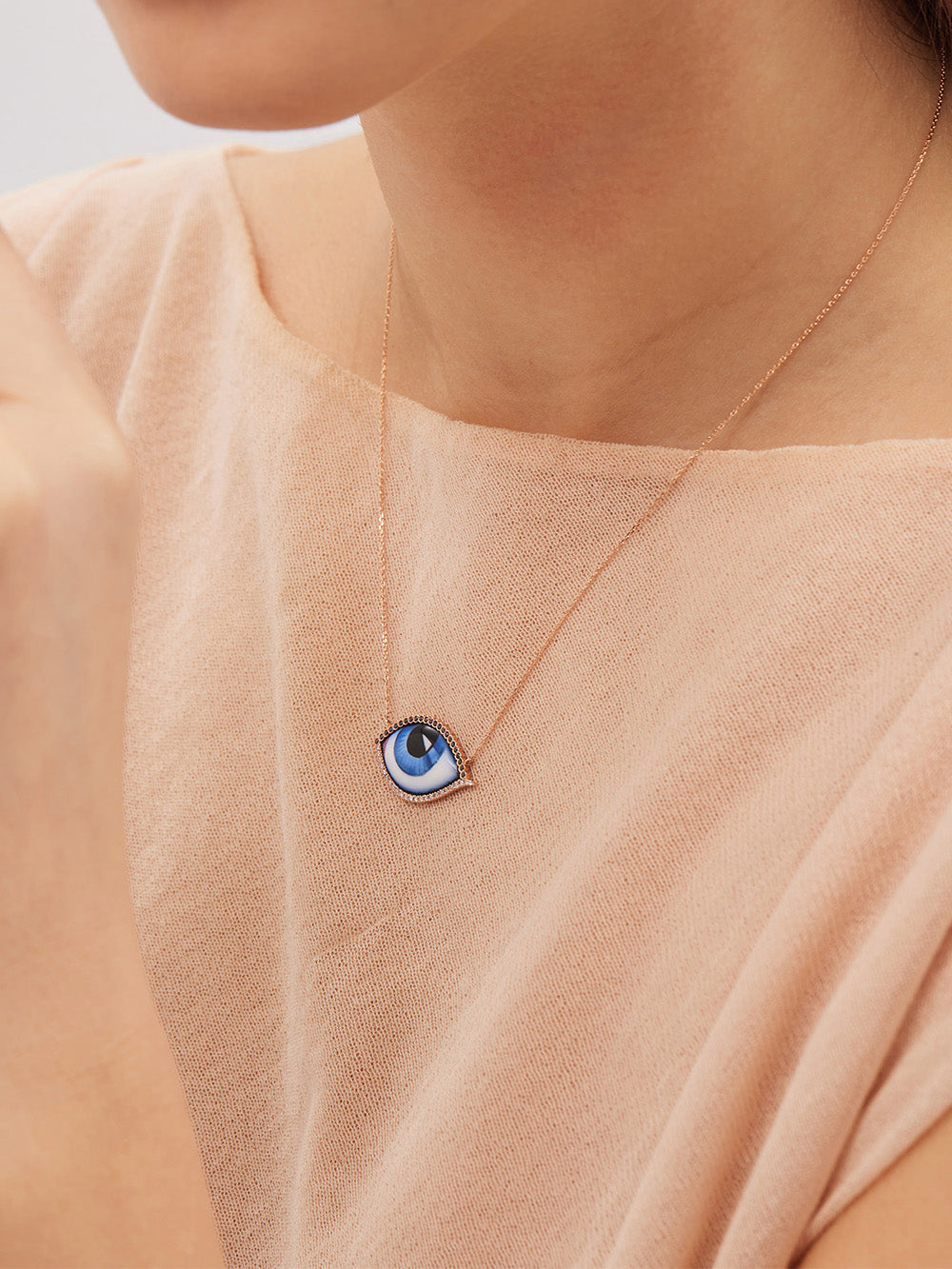 LARGE BLUE DIAMOND NECKLACE