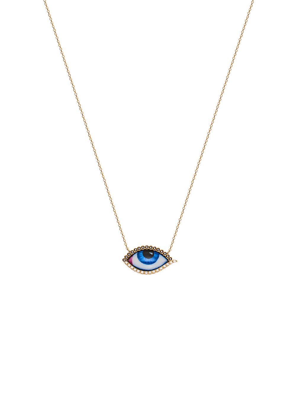 SMALL BLUE DIAMOND NECKLACE