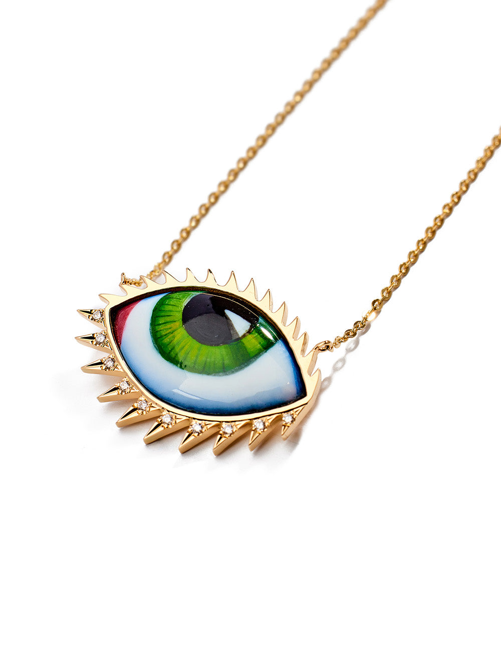 APOLLO 13 LARGE GREEN NECKLACE