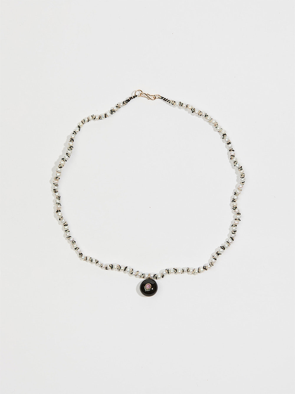 COLLIER CANDY PERLES D'EAU & ONYX