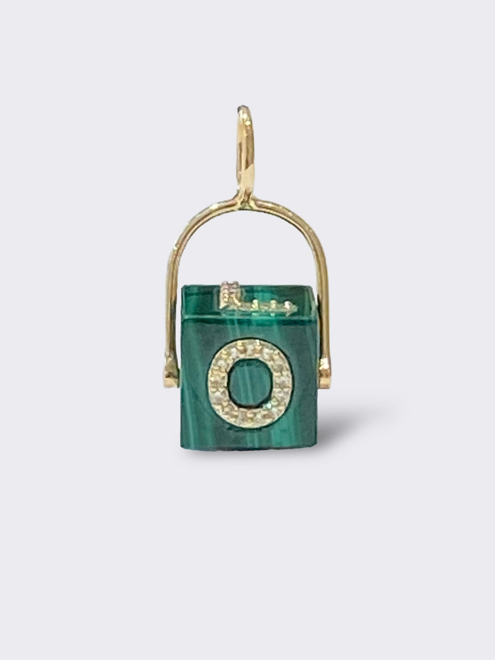 PENDENTIF CUBIX LOVE MALACHITE