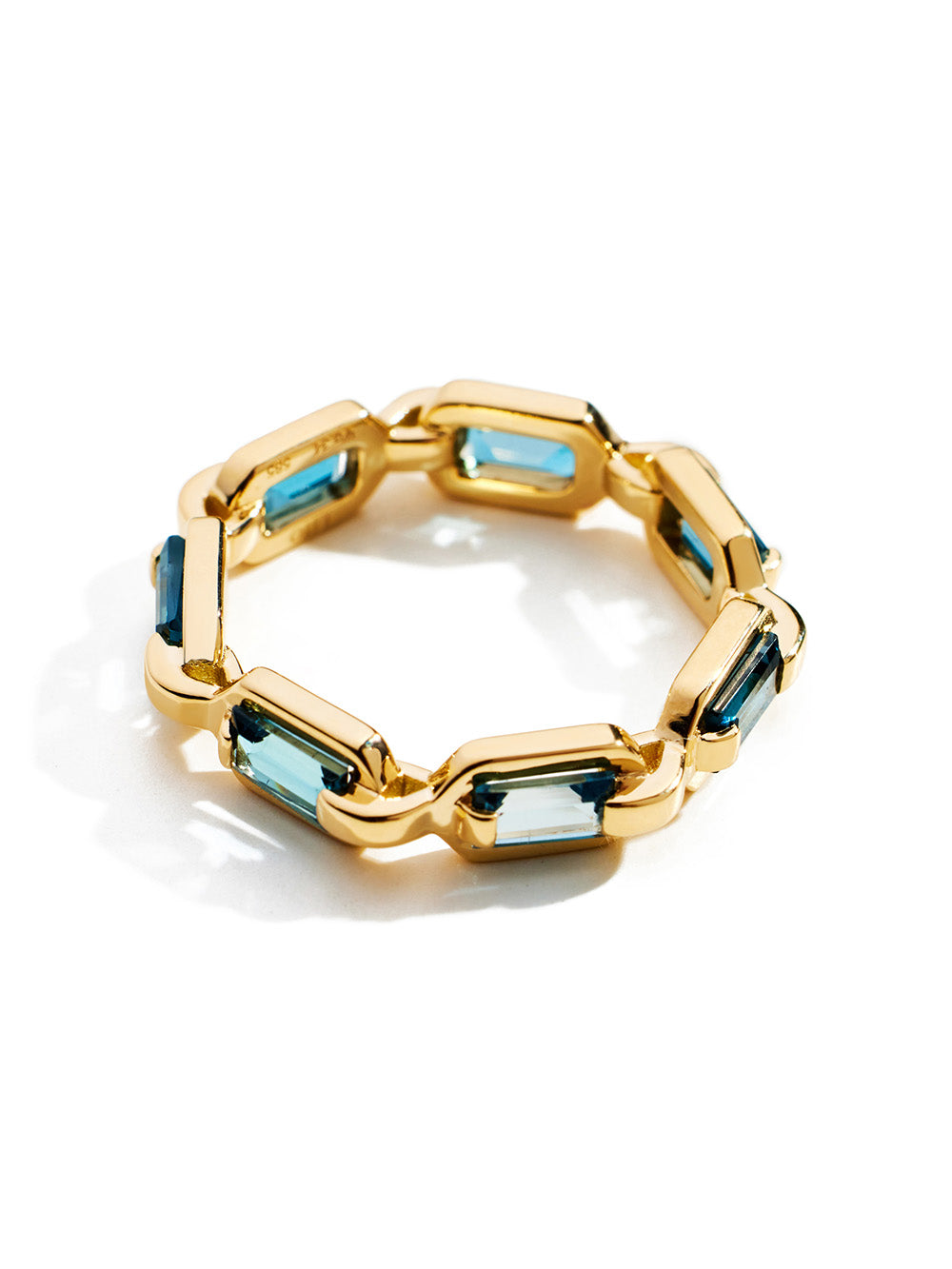 BAGUE CREATIVITY TOPAZE BLEUE