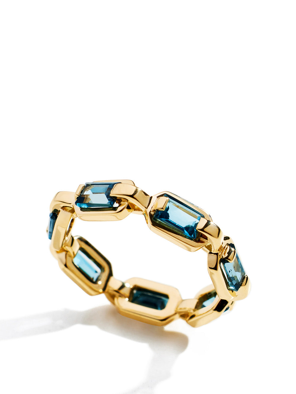 BAGUE CREATIVITY TOPAZE BLEUE