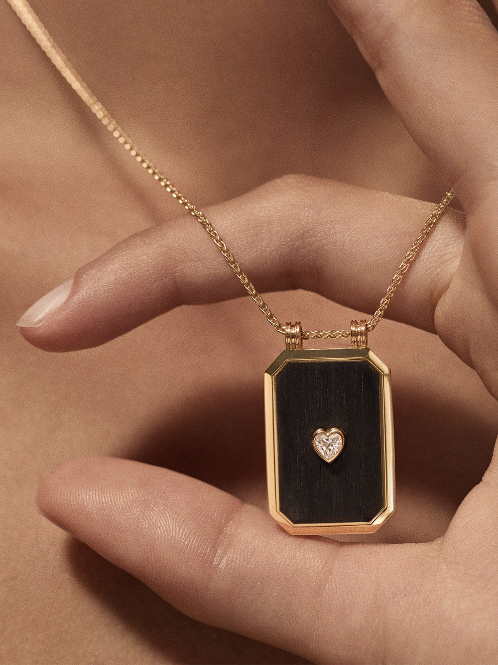 EBONY HEART SCAPULAR