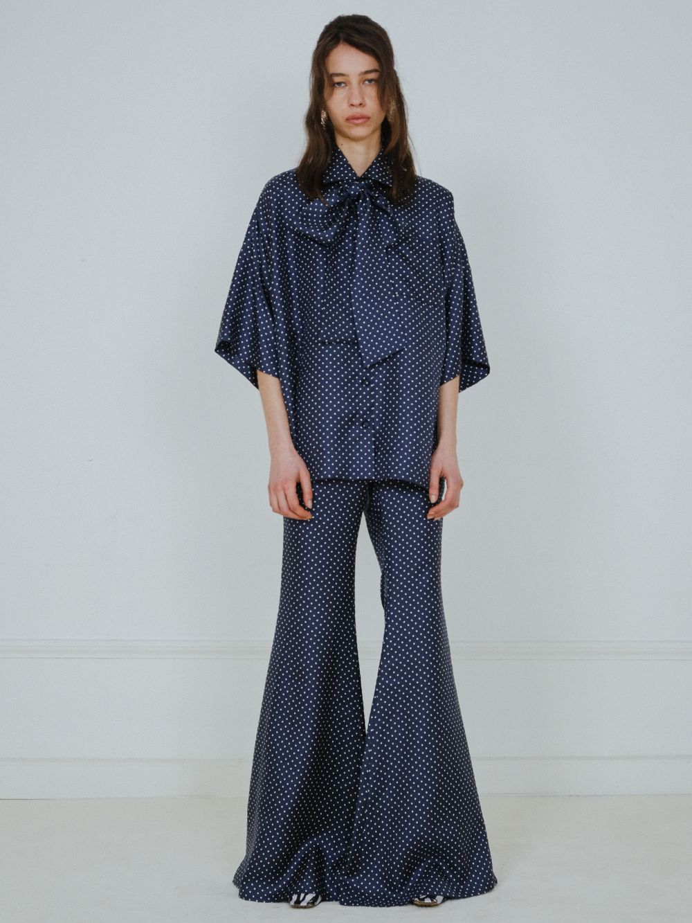 ZAOUA NAVY BLUE TROUSERS