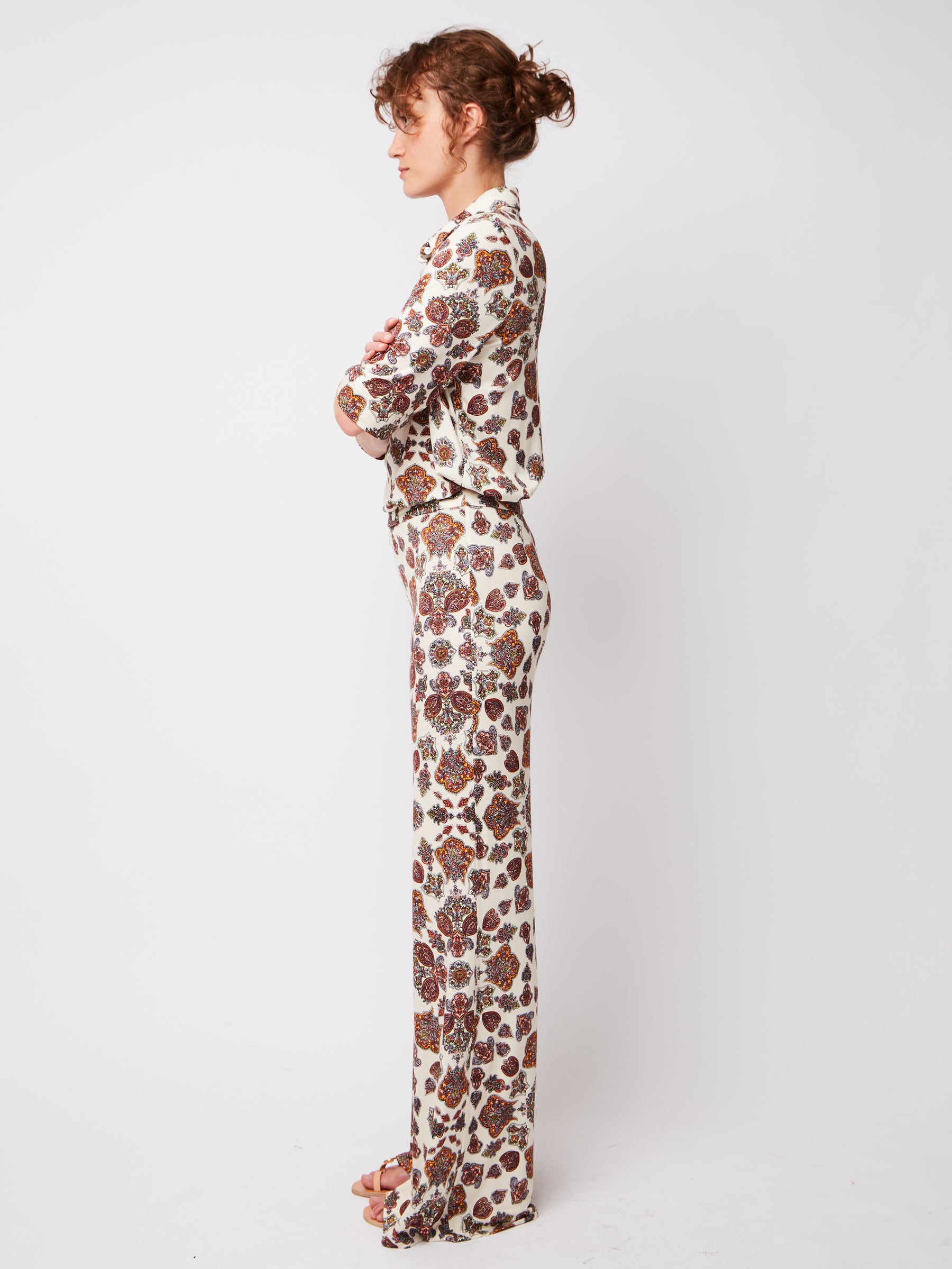 GIUDECCA CHIC ECRU TROUSERS