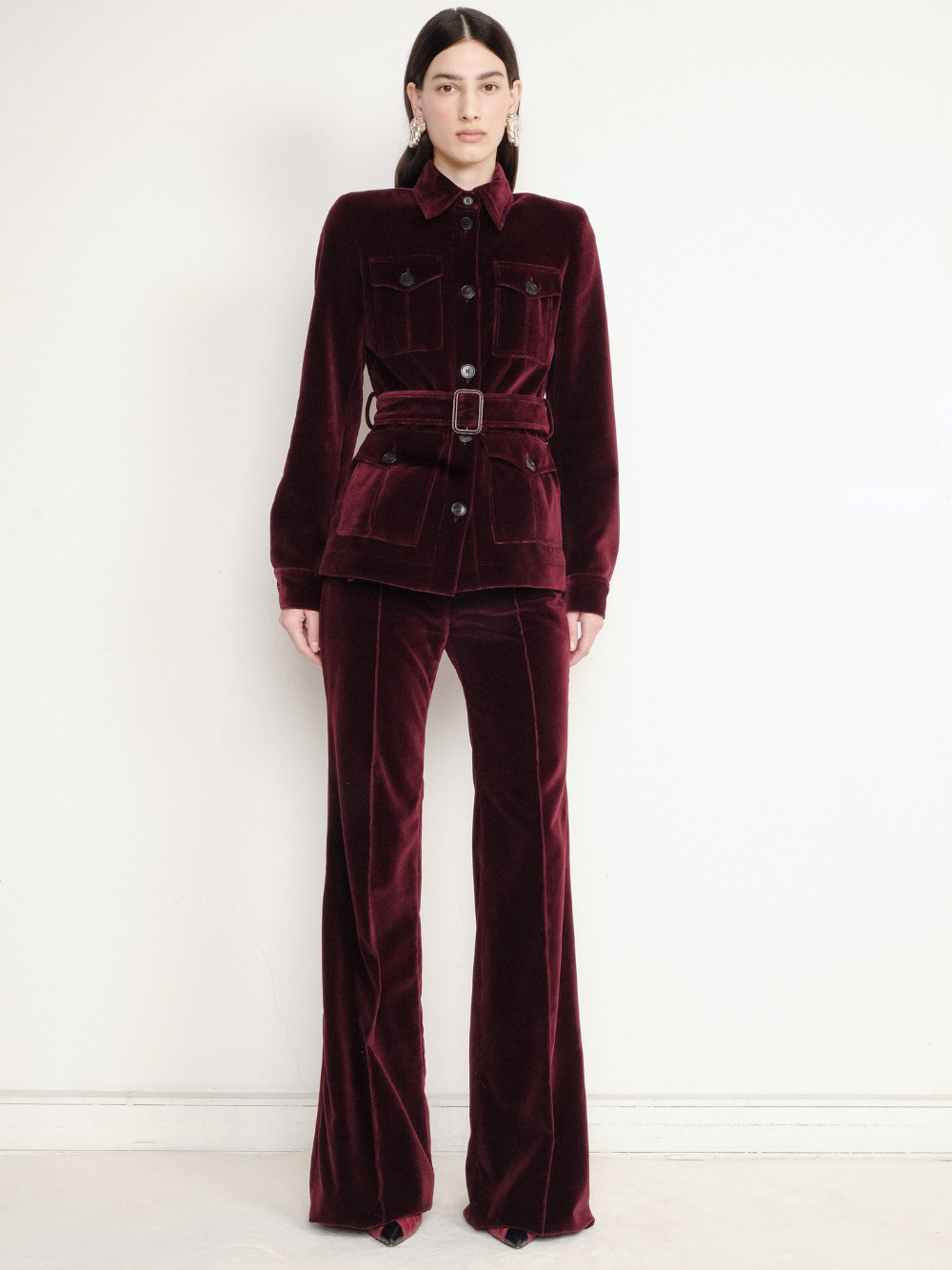VESTE SUTTON BORDEAUX