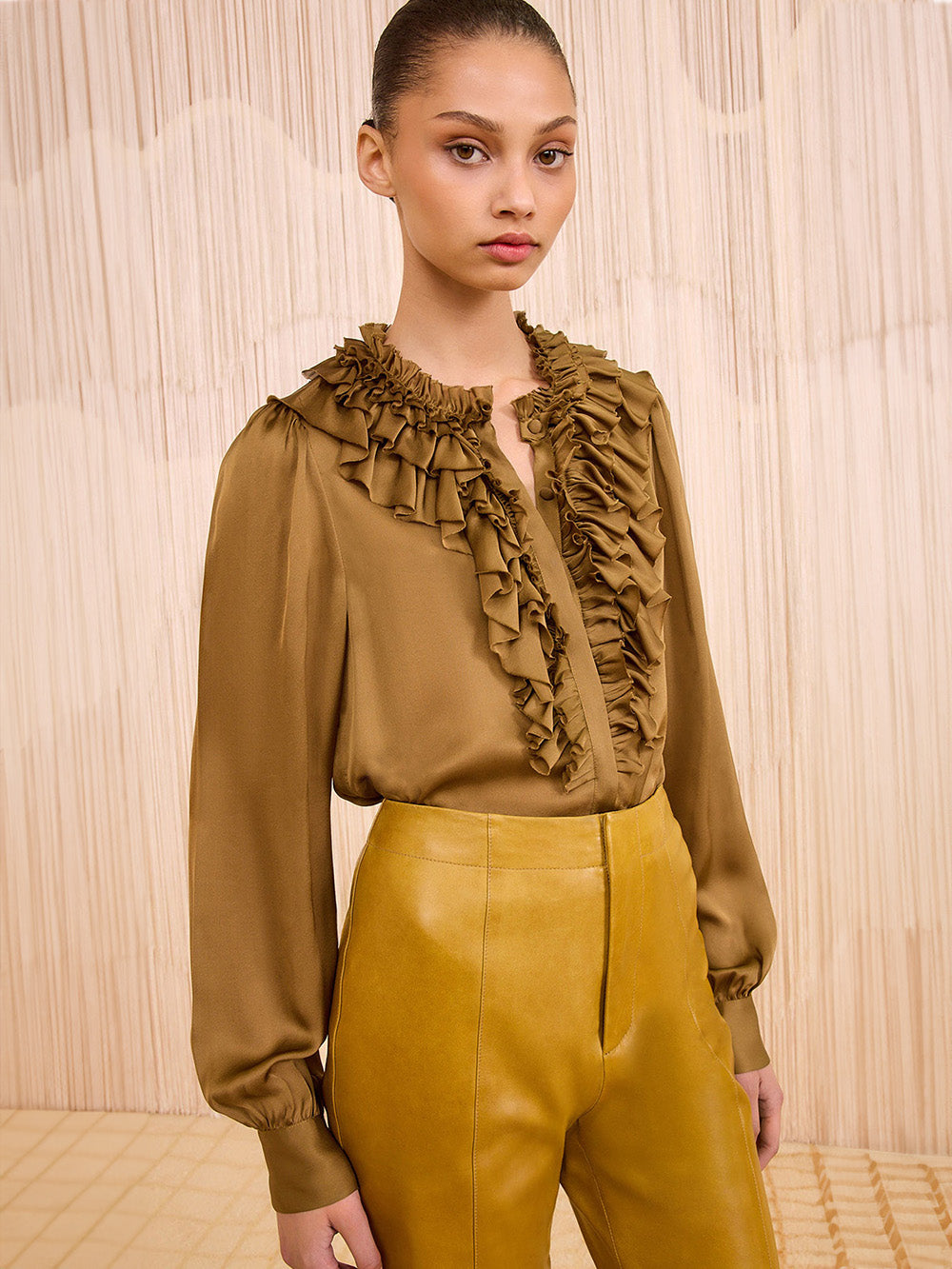 WILLOW RUFFLED ROUEN BLOUSE