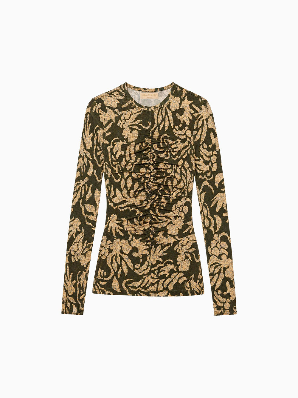TOP ASHA KHAKI FLORAL