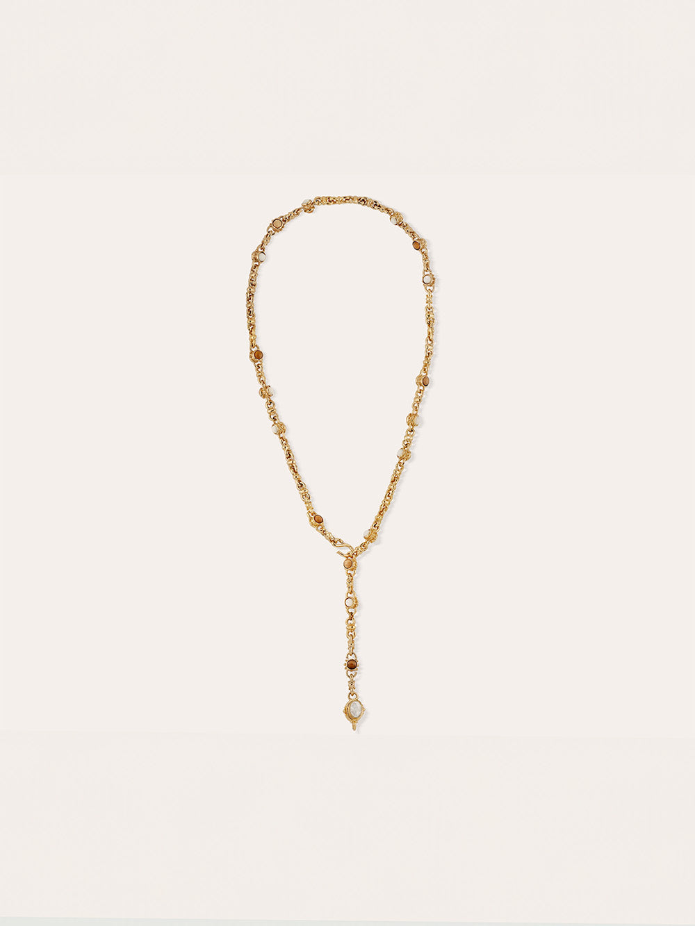 AMARANTH WOOD & MOTHER-OF-PEARL NECKLACE