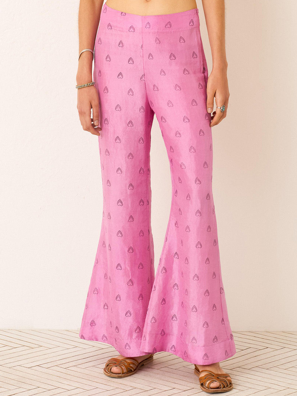 PANTALON FARAH COEUR FUSCHIA