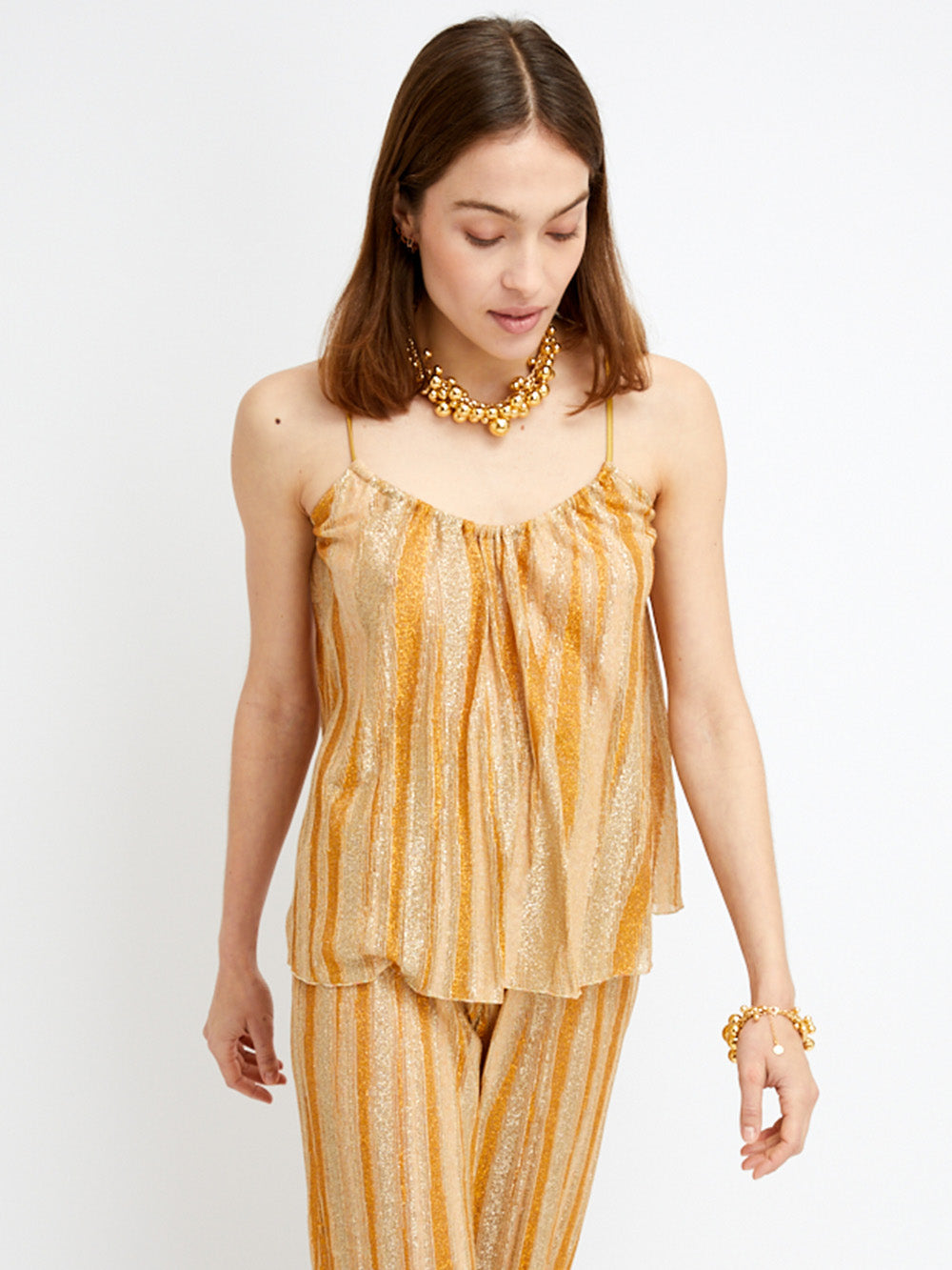 TOP VAGUE LUREX GOLD