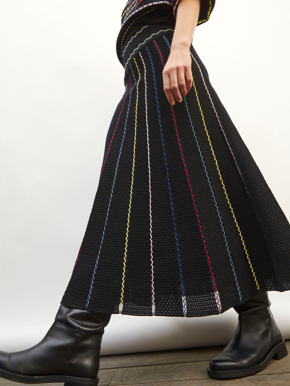 JUPE FRAGOLA NOIR MULTI
