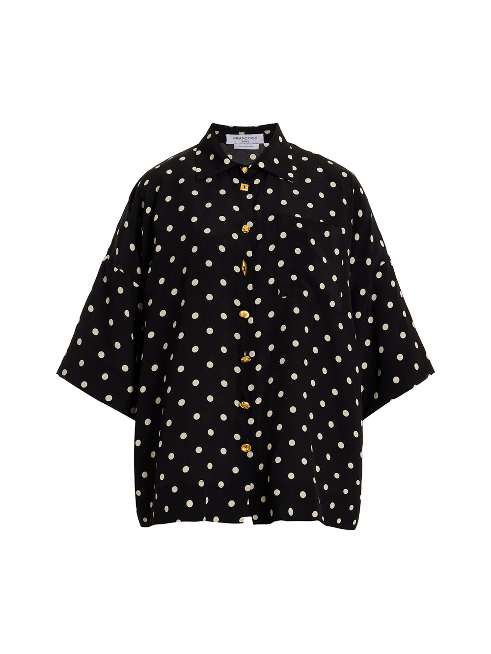 BLACK & WHITE ZOUA SHIRT