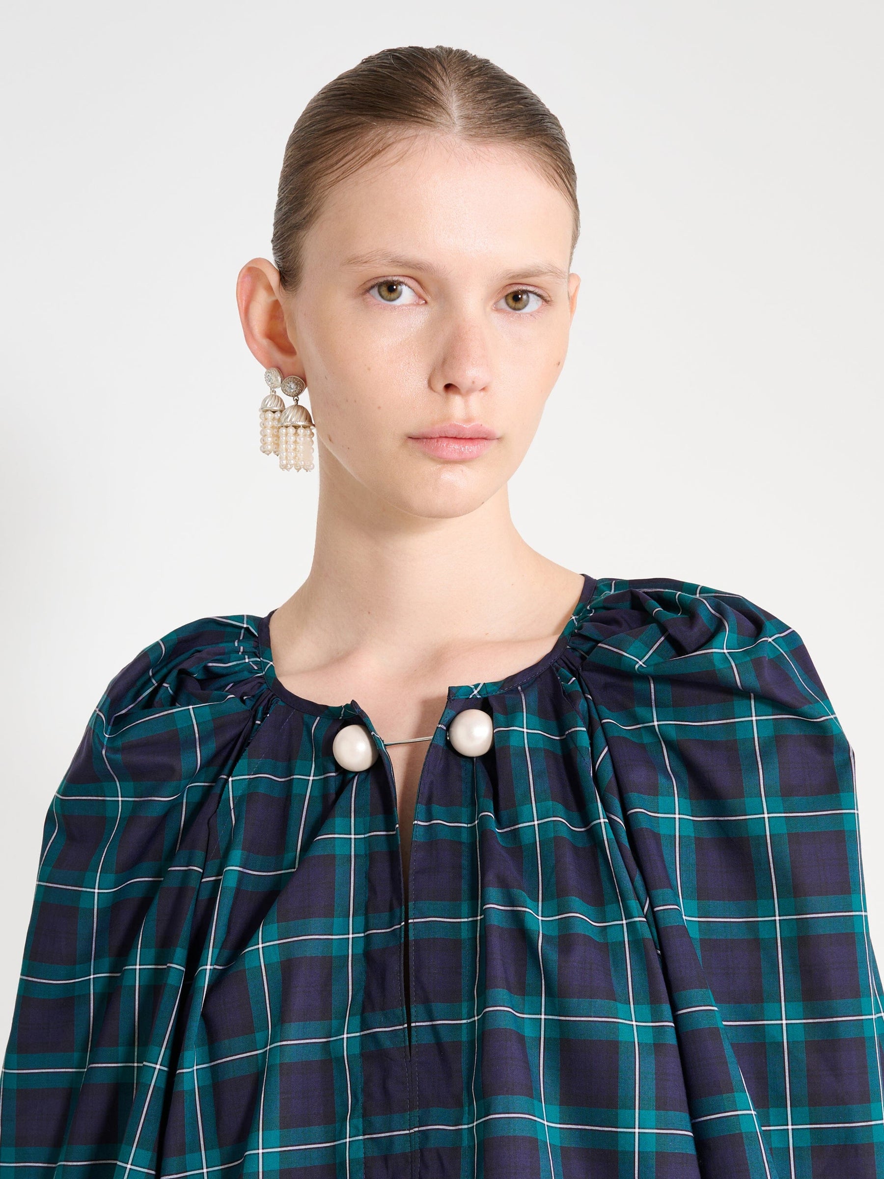 GRAND BAZAAR MINI TARTAN BLOUSE