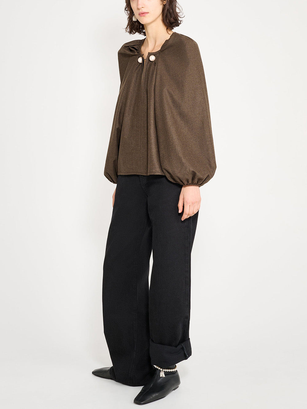 GRAND BAZAAR CHOCOLATE BLOUSE