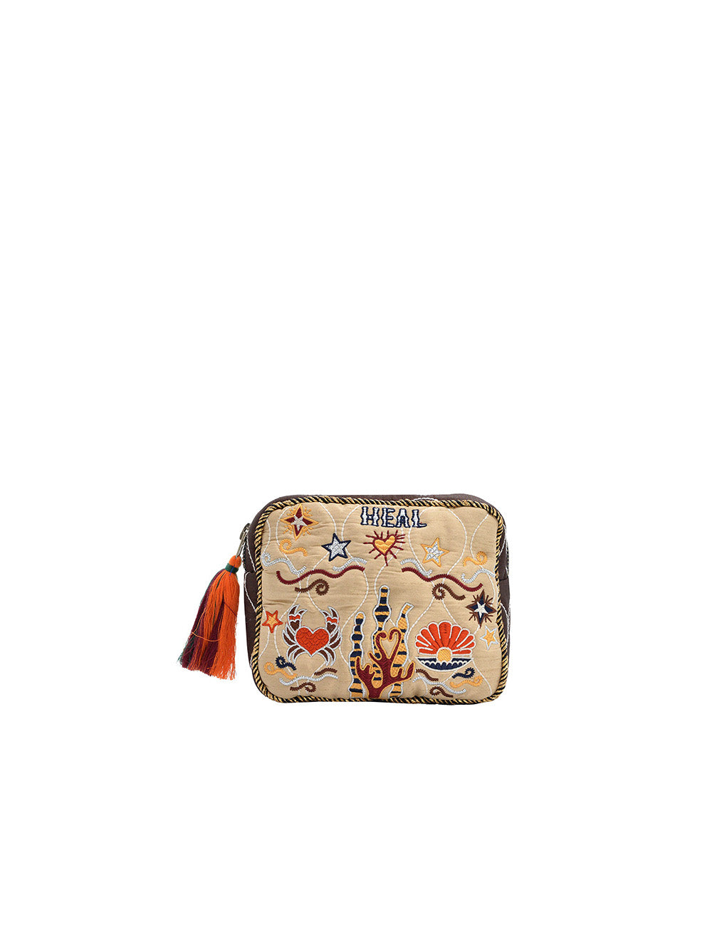 HEAL TEEN BEIGE & CURRY POUCH