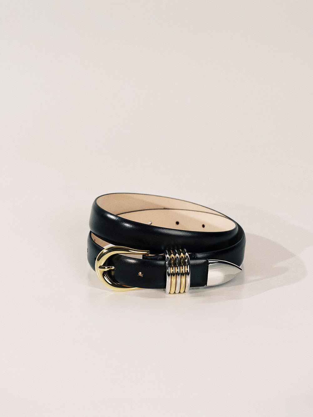 CEINTURE HOLLYHOCK MIXED METAL NOIR