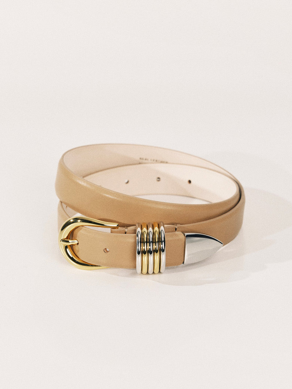CEINTURE HOLLYHOCK MIXED METAL CAPPUCINO
