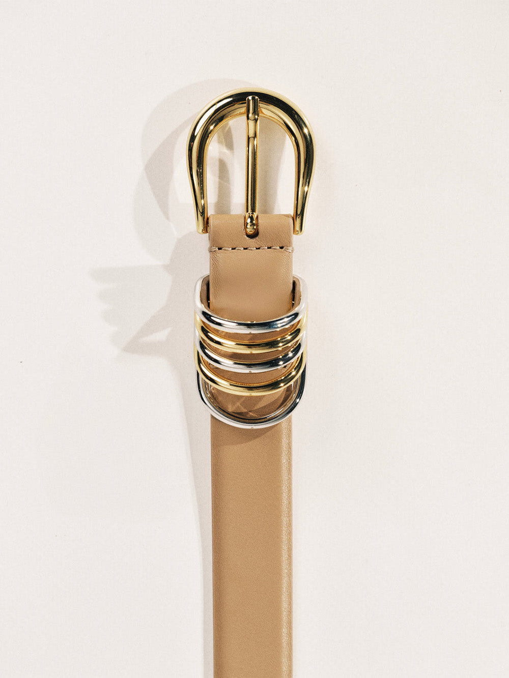 CEINTURE HOLLYHOCK MIXED METAL CAPPUCINO
