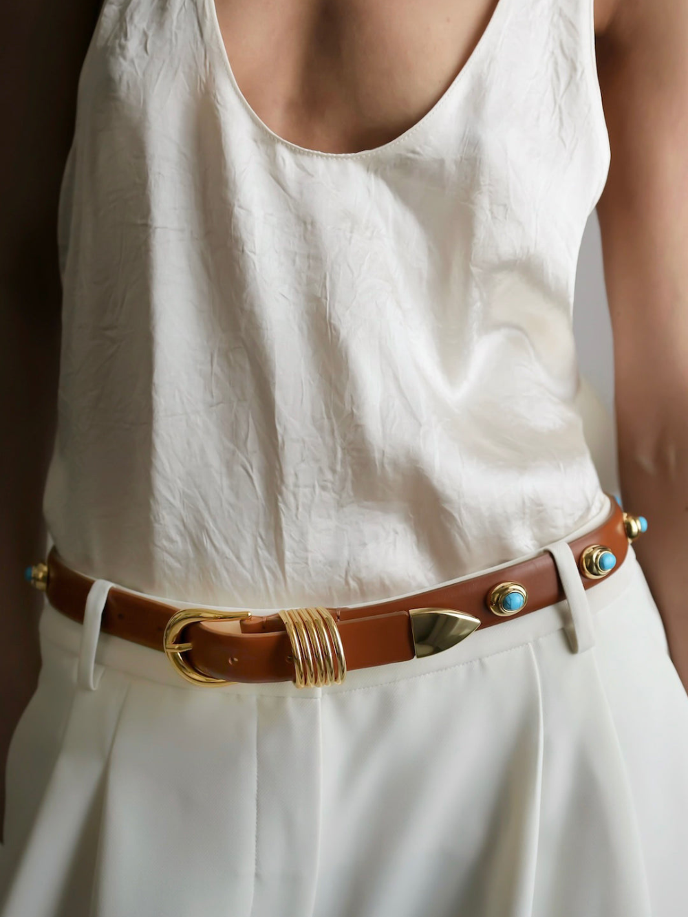 HOLLYHOCK STONE TURQUOISE BELT