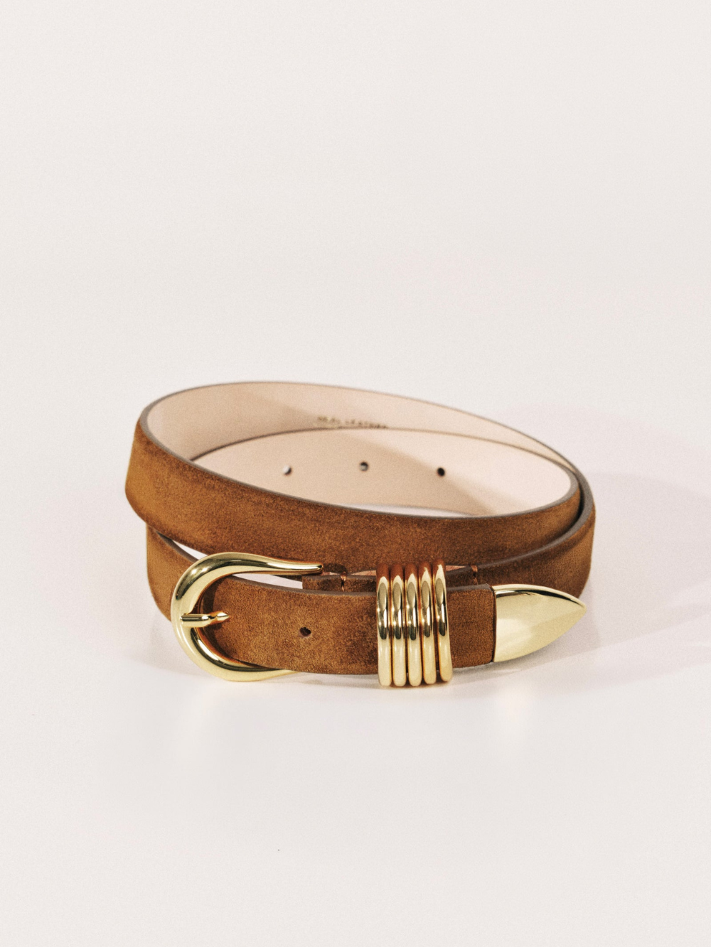 CEINTURE HOLLYHOCK SUEDE OCHRE