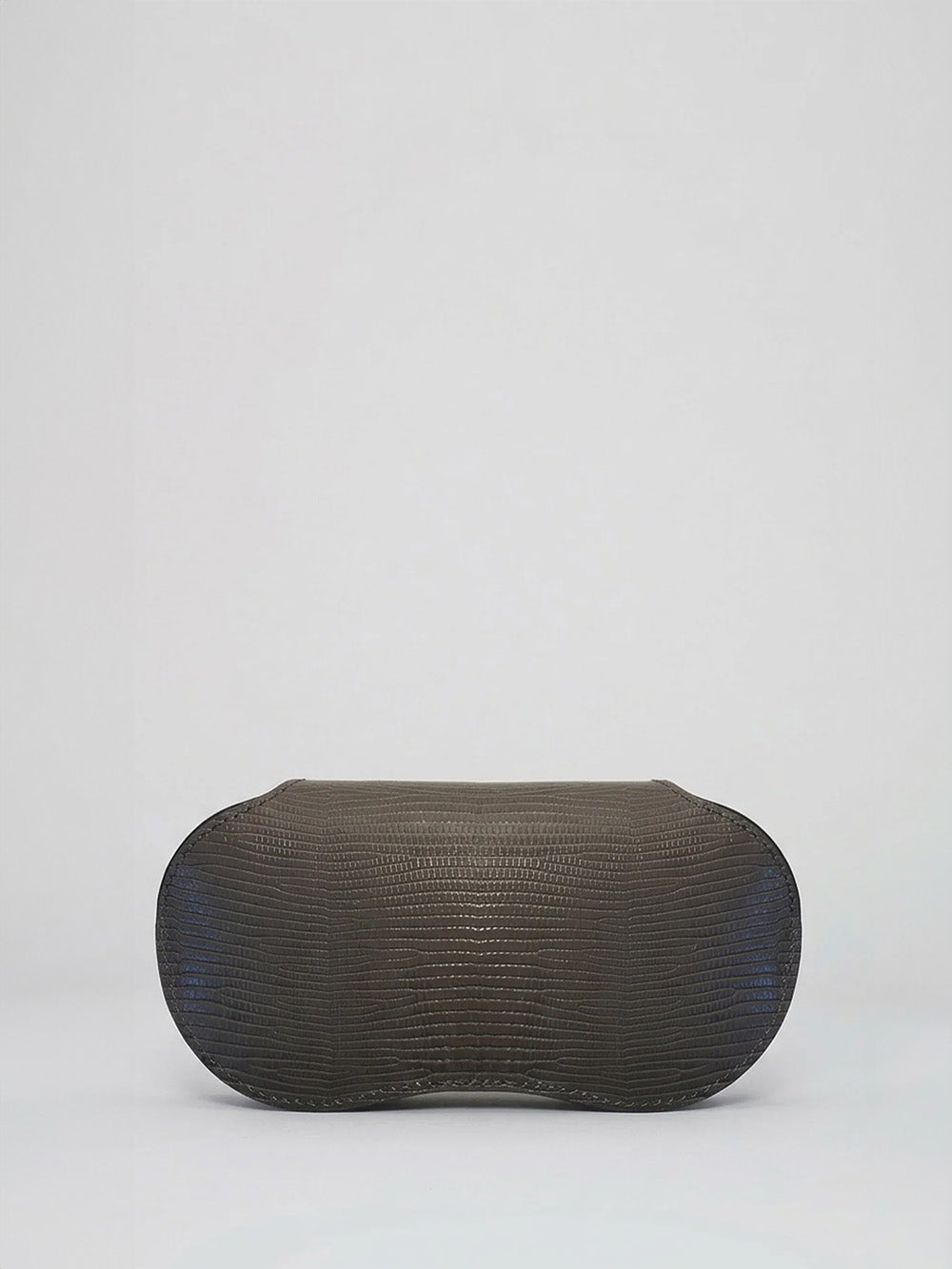 ÉTUI À LUNETTES EN CUIR LEZARD ASPHALT