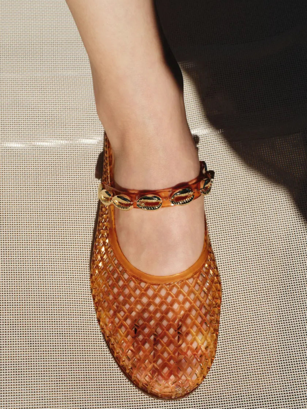 BALLERINE IRO COQUILLAGE CARAMEL