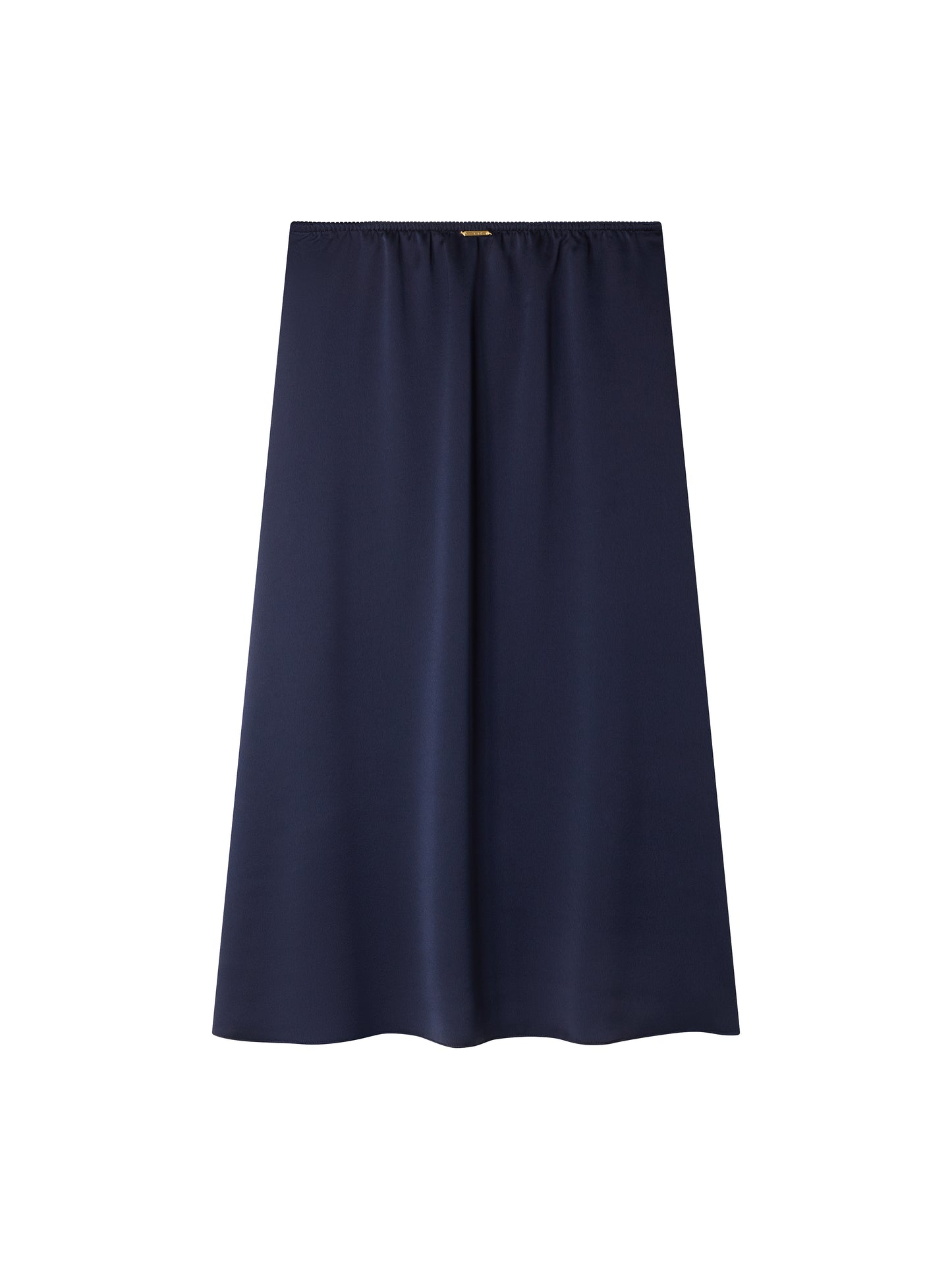 NAVY LINGERIE SATIN SKIRT