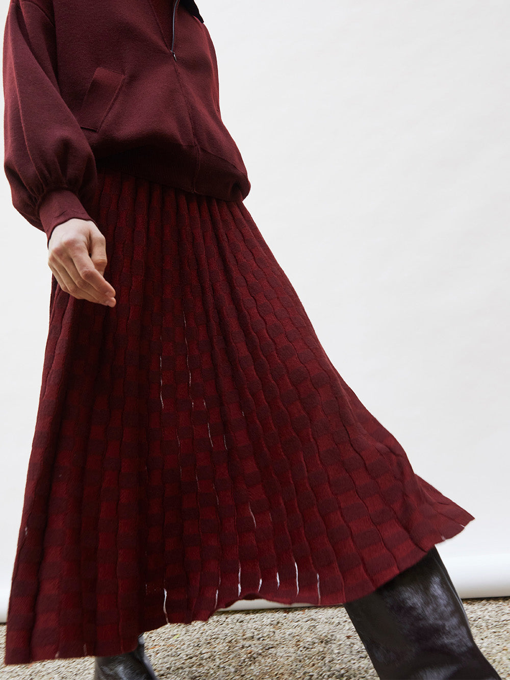 JUPE DELICATE AMARANTE