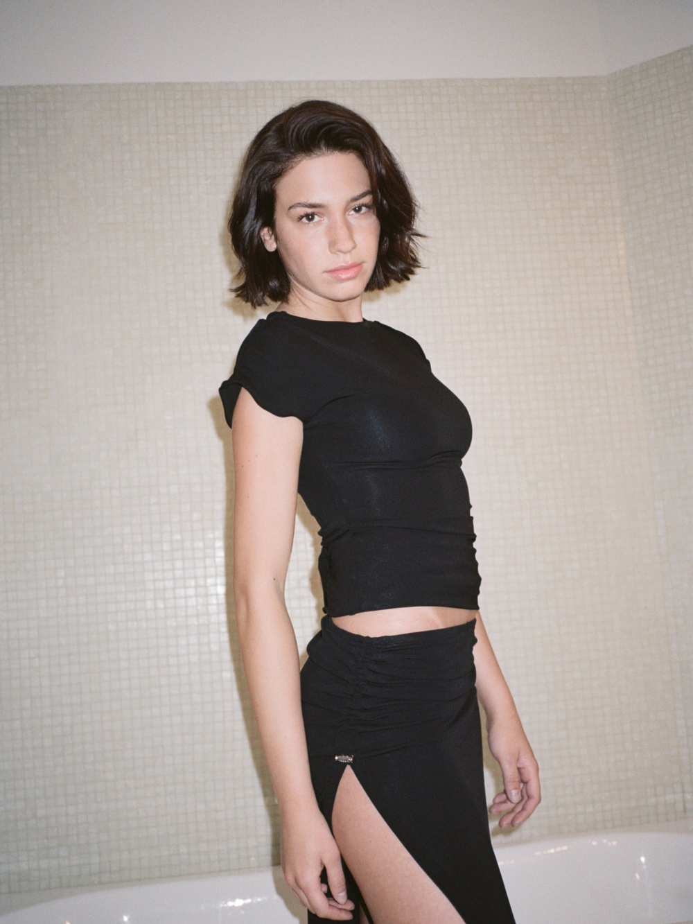 BLACK RIVIERA SKIRT