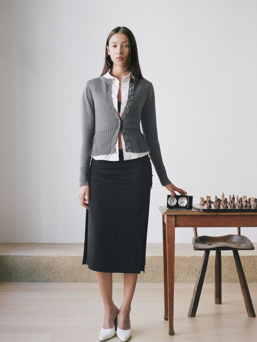 BLACK RIVIERA SKIRT