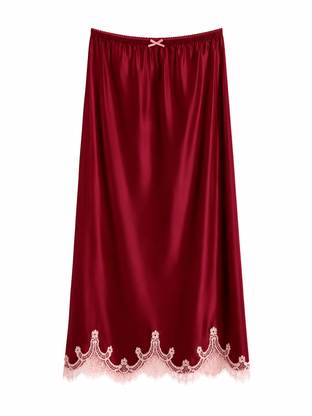 JUPE GIGI BORDEAUX & ROSE